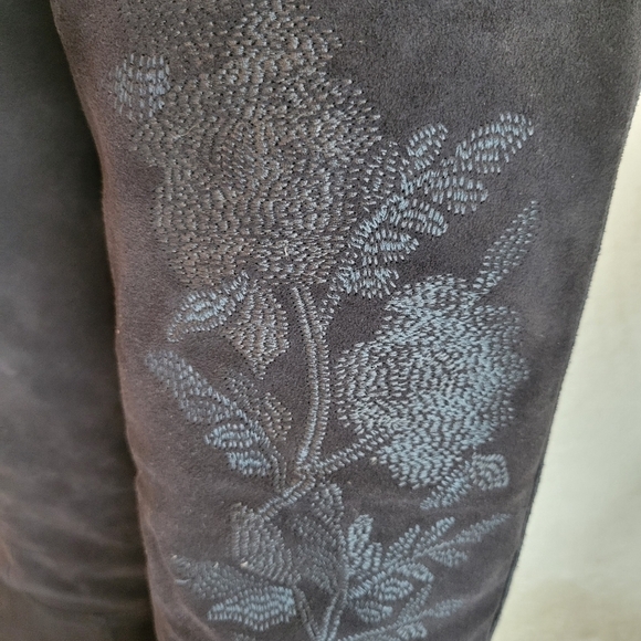 Sundance Embroidered Suede Boots - Picture 3 of 8